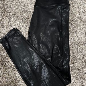 Curvesncombatboots shimmer black